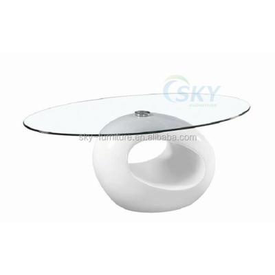 China NC adjustable round (height) coffee table living room glass designer for sale