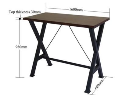 China Solid wood NC high bar table furniture outdoor industrial bar table set for sale