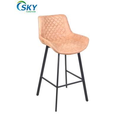 China Wholesale Modern Leather Adjustable Sky Bar Stool Chair Lounge Cafe (Height) for sale