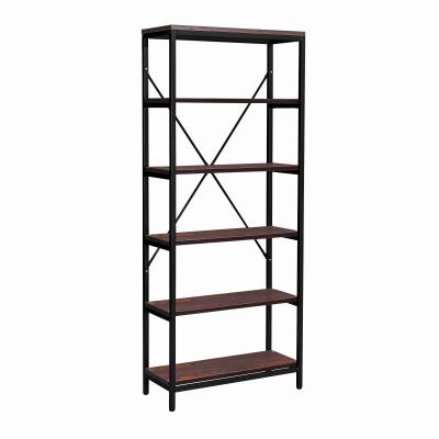 China (Size) NC Adjustable Tall Wall Vintage And Space Saving Shelf Stuff Storage Bookcase for sale