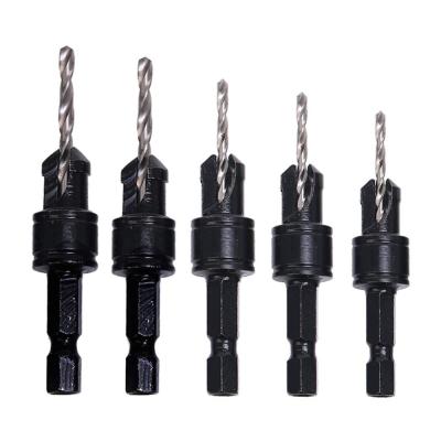 China Longer Life KSEIBI Active Quick Change 5pcs Countersink Drill Bit Set for sale