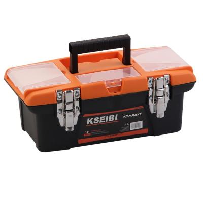 China Ergonomic Heavy Duty Handle KSEIBI Truck General Empty Plastic Tool Box With Clips For Storage And Mechanic for sale