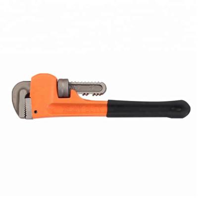 China Precision Machine Teeth Heavy Duty Adjustable 14 Inch Pipe Wrench Wrench for sale