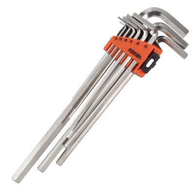 China Professional Stainless Steel KSEIBI Hex Key Key Set Extra Long for sale