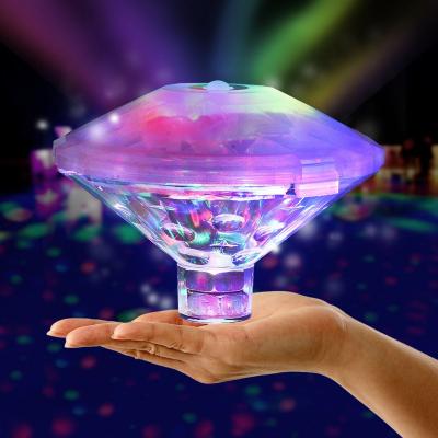 China RGB LED Pool Floating Underwater Light Pool Disco Party Submersible Lamp for sale