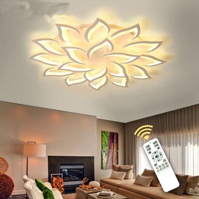 China Warehouse LED Ceiling Lamp Modern Art 18 Head Luxury Chandelier 220V 108W Home Decoration for sale