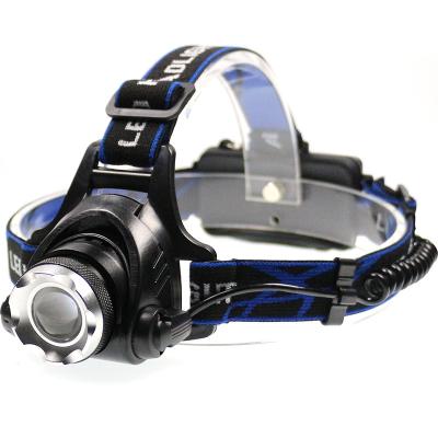 China 18650 LED Headlight Fishing Headlamp T6 3 Modes Zoom Headlamp Head Lamp Camping Waterproof Torch Able for sale