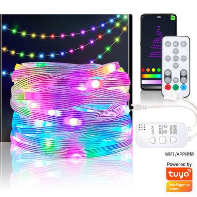 China Colorful LED String Light Smart String Graffiti Dot Control Symphony Light 5V USB WIFI BT APP Christmas Decoration for sale