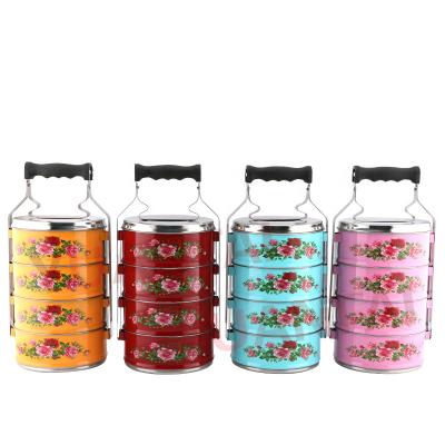 China Hot Selling Multicolor Viable Stainless Steel Food Bowl Container Insulation Jar Food Carrier For Storage for sale