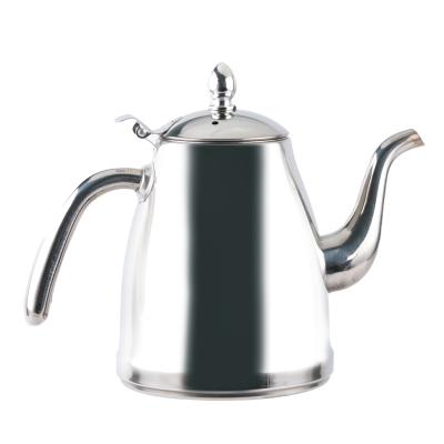 China Yuantai OEM/ODM 201 viable hot selling stainless steel with filter gooseneck tea kettle teteras de vidrio coffee for sale