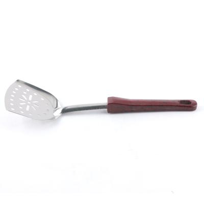 China Yuantai OEM/ODM 410 Viable Hot Selling Stainless Steel with Black Plastic Handle or Bakelite Handle Colander Spatula for sale