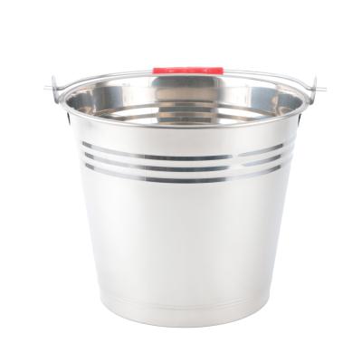 China Yuantai RTS 201 stainless steel thickening water bucket viable high quality ice bucket for sale