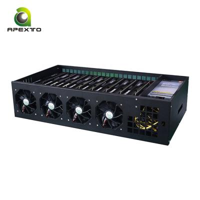 China New 8 GPU 1037 Desktop Muban-S Graphics Case Air 8 Motherboard Frame Rig Air 8 GPU Server Case for sale