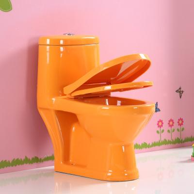 China Double-flow Bathroom Colorful Ceramic Kindergarten Children Chinese Special WC Toilet for sale