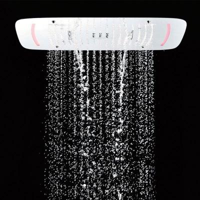 China No More New 27 Inch Multi Function Led Electric Rainfall, Waterfall, 304 Mist Above Bathroom Shower Ceiling Shower Heads for sale