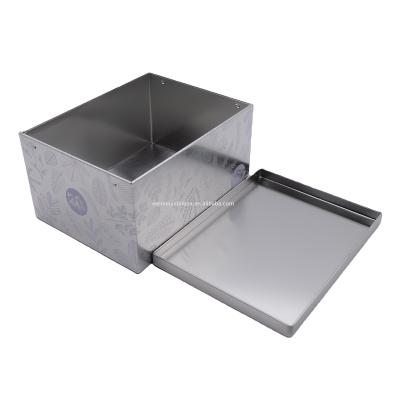 China Recycled materials * welcome whole sale custom logo colored metalicas rectangle gift cookie biscuit cajas box tin packaging boxes for sale