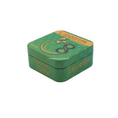 China Wholesale Custom Recyclable Chocolate Candy Box Cube Metal Gum Jewelry Mint Medicine Embossed Square Tin Packaging Boxes for sale