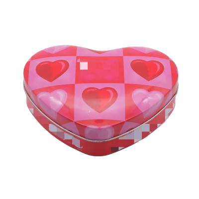 China Recycled Materials 2021 wholesale custom chocolate candy cookie candy chocolate cookie gift box wholesale heart shape rose logo logo packaging tin boxes for sale