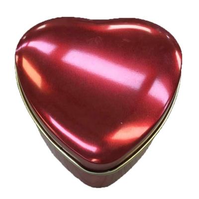 China Wholesale custom packaging industry factory promotion printing metal love heart shape wedding tin box tins packaging boxes for sale