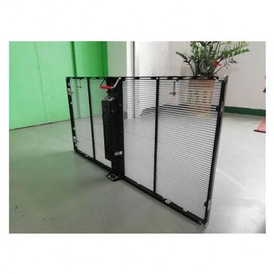 China High Brightness Outdoor Flexible Soft Transparent Window LED Screen Display for sale