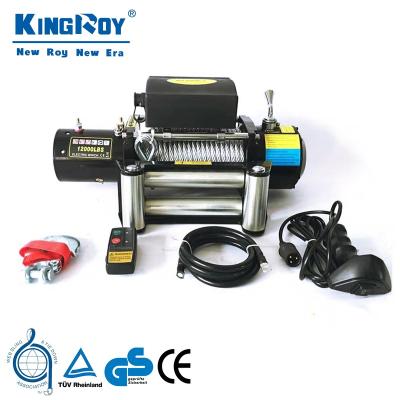 China KingRoy 4x4 ATV 12000lbs 12v ATV/UTV Recovery Electric Winch with Steel Wire Rope for Pulling for sale