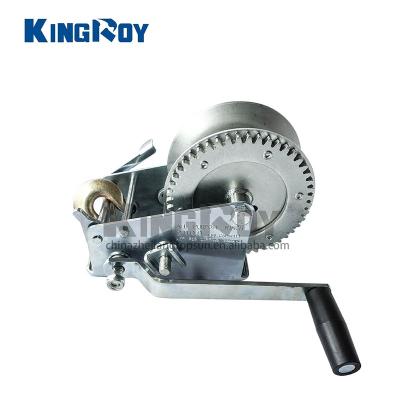 China All Kinds of Pulling 2000 Pounds Small Mini Wire Rope Portable Hand Winch Puller Boat Manual Winch High Quality for Pulling for sale