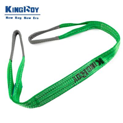 China 6:1/7:1 KingRoy 2ton Polyester Flat Webbing Lifting Sling with CE and GS certificates flat for sale