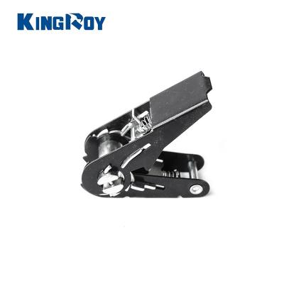 China Strap Tensioning Small Mini 800kg Polyester 25mm Ratchet Tie Down Strap Steel Buckle for sale