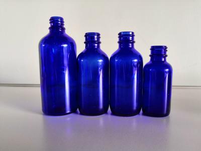 China Blue Color 15ml Glass Dropper Bottles , Essential Oil Dropper Bottle Boston euro bottle à venda