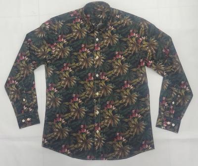 China High Quality Printed Long Sleeve Mens Fashion Cotton Breathable Shirts for sale