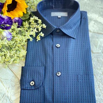 China Breathable Original Brand Different Size 100% Cotton Yarn Dyed Full Sleeve Daily Wear Gentleman Plaid Shirt for sale