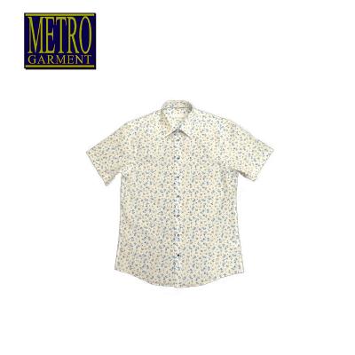 China Fashionable Printed Short Sleeve Men's Breathable Shirts for sale