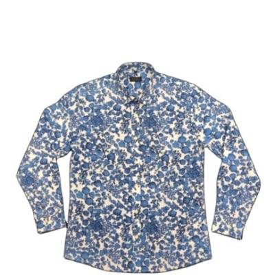 China High Quality Printed Long Sleeve Mens Fashion Cotton Breathable Shirts for sale