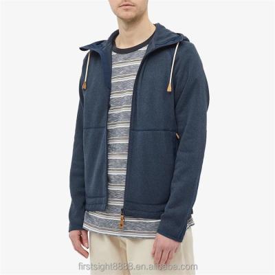 China Custom Recycled Anti-Wrinkle Polyester Full Patch Raglan Sleeves Zipper Hoodie For Men for sale