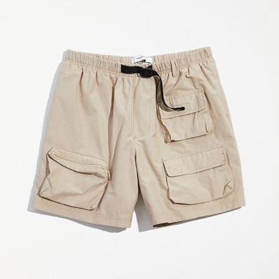 China Anti-Wrinkle 6 Pocket Cargo Shorts Mens Half Pants Custom Woven Cargo Shorts For Men for sale