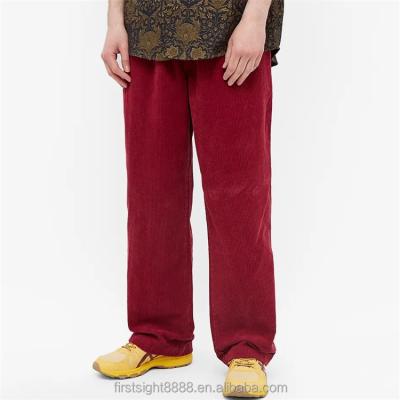 China Custom Anti-wrinkle OEM Casual Simple Empty Wide Leg Climber Corduroy Loose Loose Pants For Men for sale