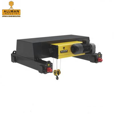 China Factory ALLMAN High Efficiency 5 Ton 220V Double Girder Wire Rope Hoist For Sale for sale