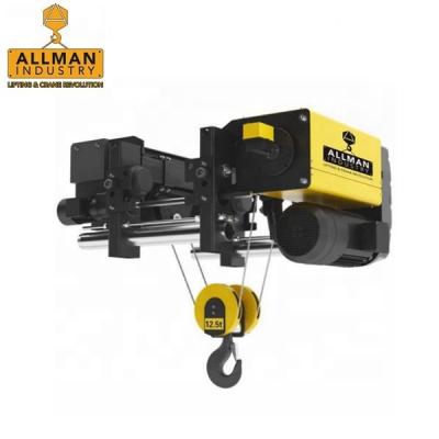 China Building material shops ALLMAN 3 phase 5 ton single girder electric wire rope hoist for sale for sale