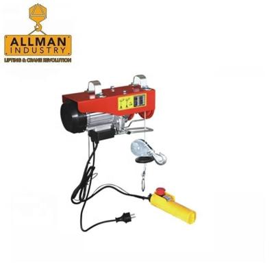 China Hotels 200kg 220V Electric Wire Rope Hoist Micro Electric Wire Rope Hoist for sale