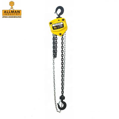 China Building Material Shops ALLMAN High Efficiency 5 Ton Chain Block Hoist With Galvanized Hand Chain for sale