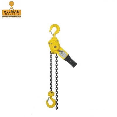 China Machinery Repairs Workshop ALLMAN 9 Ton Lever Block Portable Manual Chain Hoist With 1.5m Lifting Height for sale