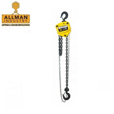 China Building Material Shops Portable And Easy To Operate 3 Meter 3 Ton Chain Block Hoist for sale