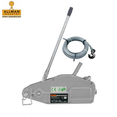 China Small And Lightweight 5400 Kg Aluminum Wire Rope Tension Puller ALLMAN With Safety Hook for sale