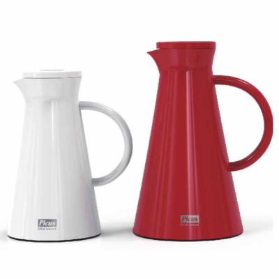 China New Design Coffee Jug Vacuum 1.0L Coffee Pot Double Wall Inner Plastic Viable Stainless Steel Thermos for sale