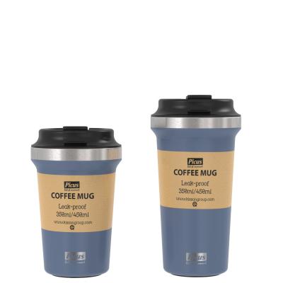 China 350ml Double Vacuum Flask Stainless Steel Vacuum Flask Coffee Mug Disposable Wall S/S Water Cup Thermos Disposable Mug for sale