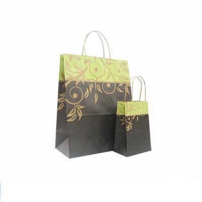 China Recyclable Wholesale Logo Printing Black Package Bags Custom Luxury Gift Shopping Bag for sale