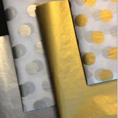 China Customized Printing Moisture Proof Gold Tissue Paper Jewelry Tissue Paper Thin Wrapping Packaging for sale