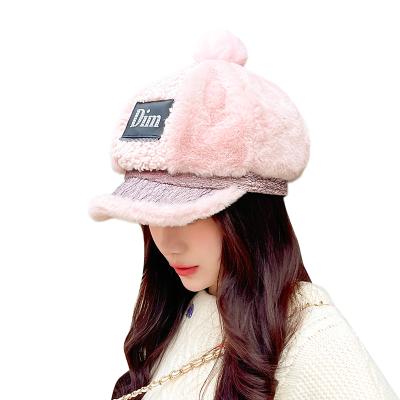 China Fashion\Comfortable Fashion\Durable Warm Autumn Winter Ladies Colorful Berets Octagonal Berets Hats For Women for sale