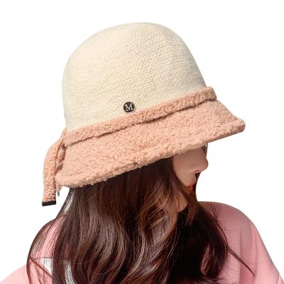 China High Quality Bucket Hats Winter Wool Grain Velvet M Logo Bucket Hats Character Customized for sale