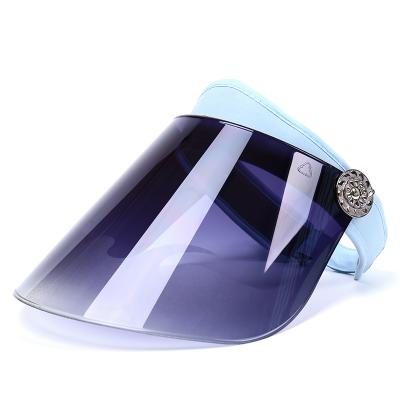 China JOINT High Quality Women Plastic UV Protector White Hat Cap Sun Visor for sale